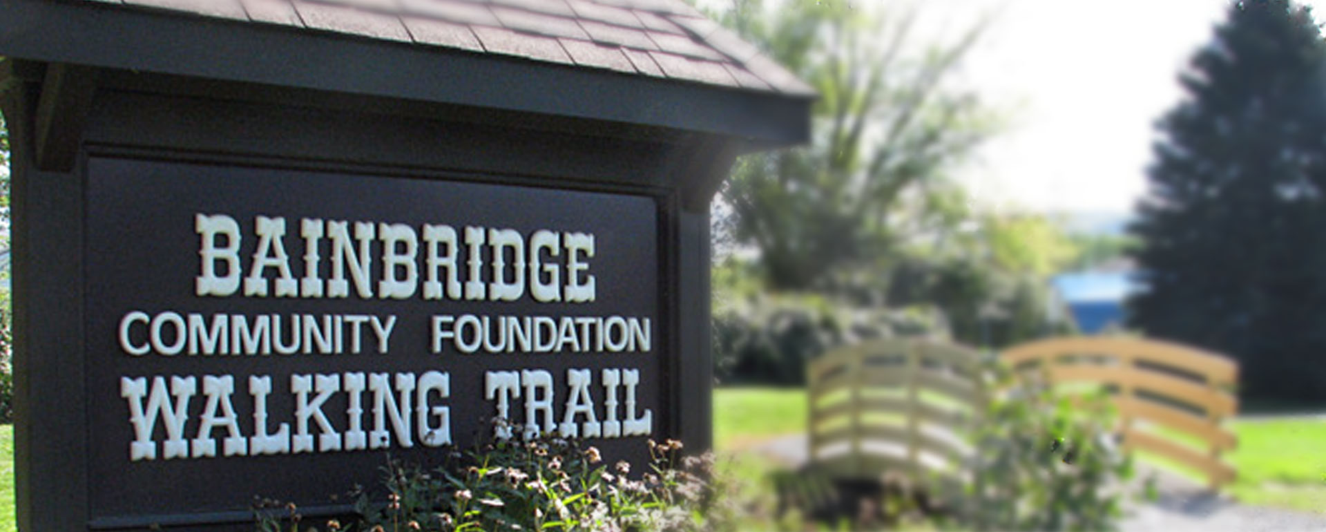 bainbridge walking trail sign